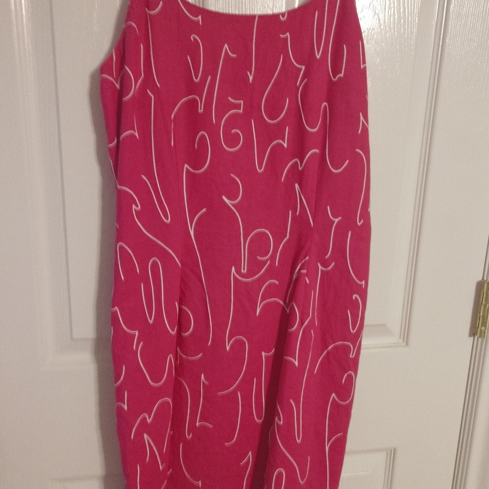 Hot pink cocktail dress